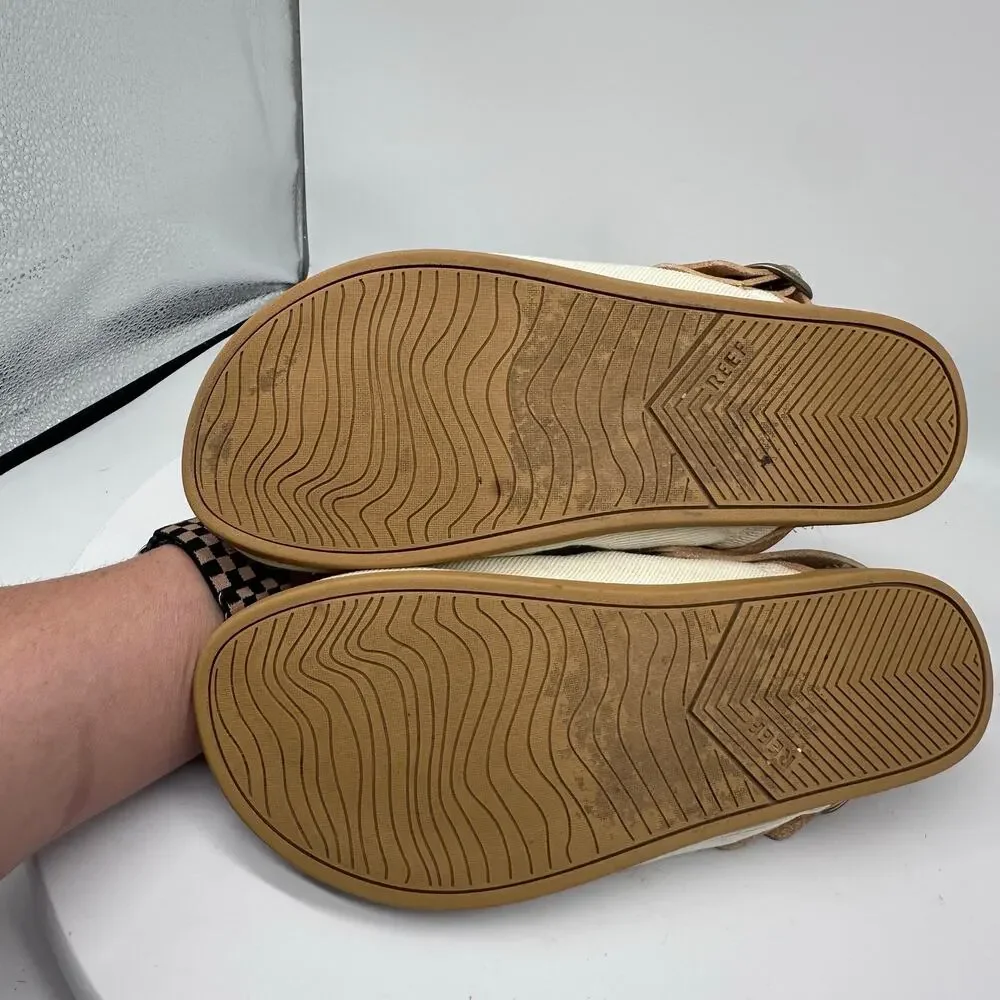 Reef Cushion Sage Slingback Cream Clog Womens Size 7 Style C18633 Textile